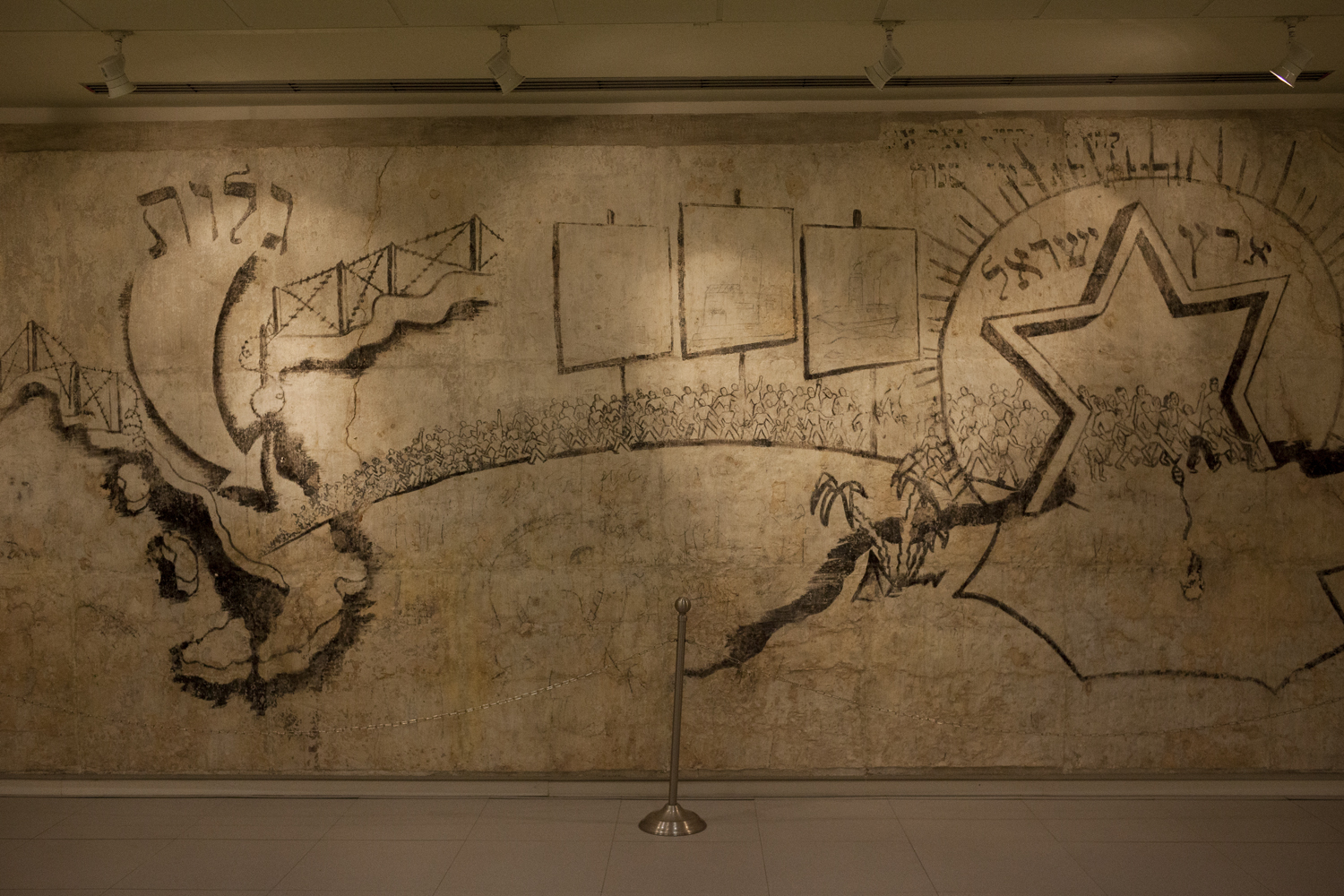 Zvi Miller's wall paintings at the museum of Santa Maria al Bagno.